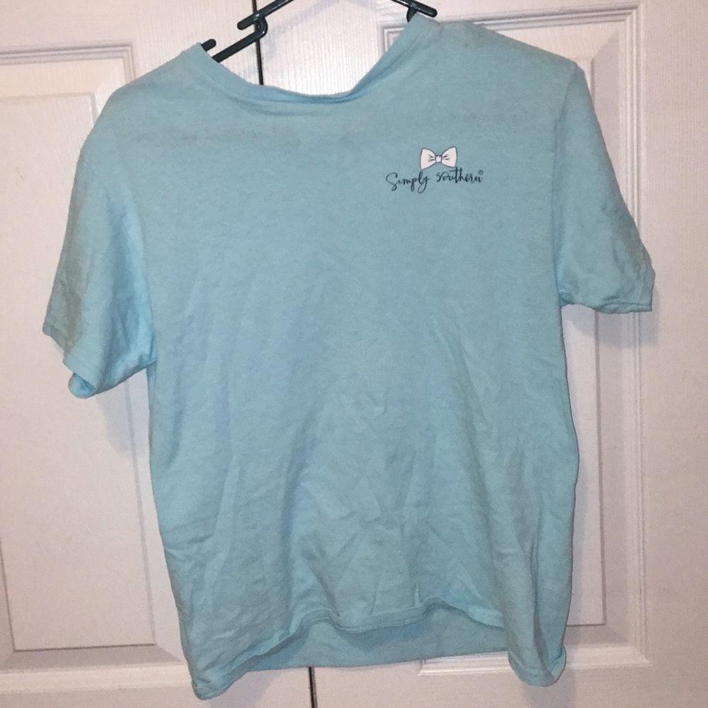 girls blue simply southern shirt